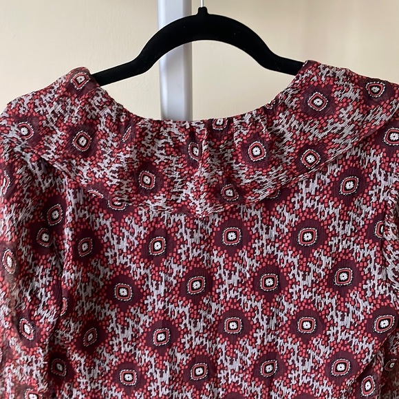cinq a sept Jasmine boho Silk Floral-Print Mini Dress
Red/Multi. Size S - Picture 8 of 12